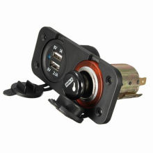 Prise de chargeur USB de voiture étanche, prise allume-cigare 12V-24V